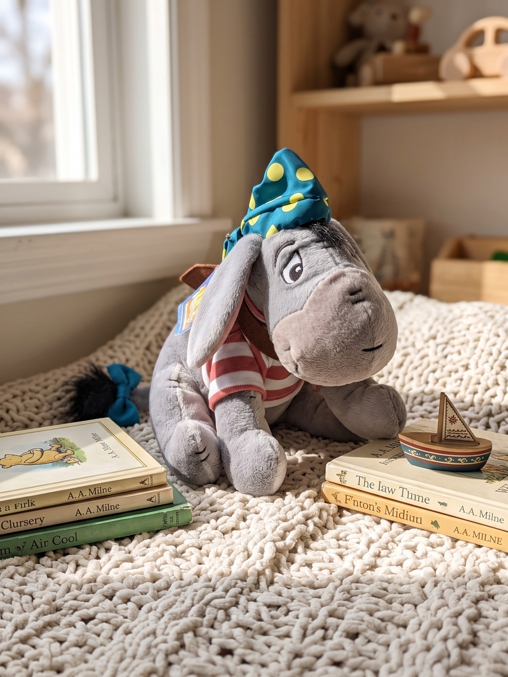 Vintage Disney Parks Pirate Eeyore Bean Bag Plush NWT Winnie the Pooh 90s Y2k